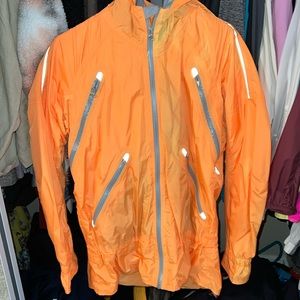 Lululemon orange rain jacket